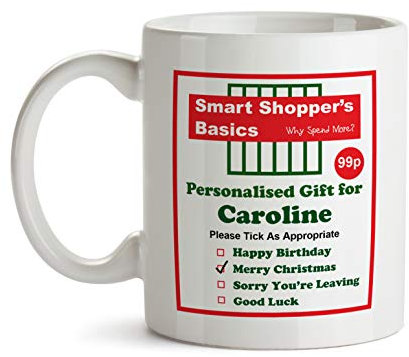 Caroline Name Mug Funny Spoof Supermarket Gag Joke Coffee Cup - PG2008 Coffee Cup
