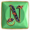Versace by Rosenthal - Schale, Teller, Schälchen - Holiday Alphabet - N - 12 x 12 cm - Porzellan