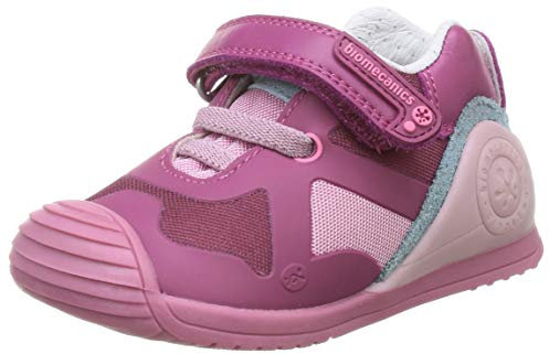 Biomecanics 201133, Scarpe da Ginnastica Bambina, Fucsia (Griglia), 18 EU