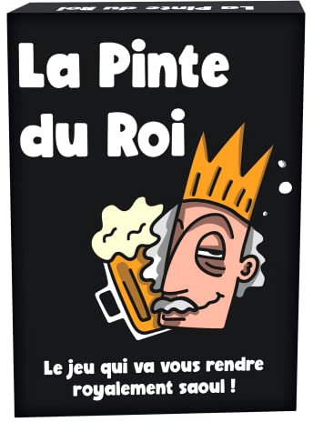 Oh Happy Games La Pinte du Roi - Le Jeu Apéro Qui va Vous Rendre royalement saoul ! Jeu de Cartes de Société, ambiance pour alcool des soirées Entre Amis, Adulte