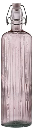 BITZ Kusintha Glasflasche, Glaskaraffe, Höhe 34 cm, 1,2 Liter, Hellrot
