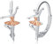 Ballerina Ohrringe 925 Sterling Silber - Ballett Band Ohrring für Frauen, Tänzer Schmuck Geschenke, Geburtstag, Weihnachten