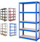 AUTOFU 5 Stöckiges Schwerlastregal Regal, Lagerregal Garagenregal, Metallregal Blau - 180cm x 90cm x 40cm