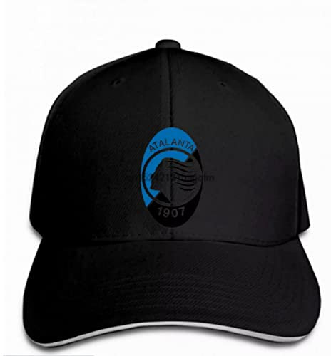 FUWIND Jahrgang Baseball Kappe Fm10 Baseball Cap Herren Atalanta Bergamo Football DEA Nerazzurri Sport Cap Snapback Peaked Outdoor Sports Hats Geschenke für Hip-Hop-Liebhaber Geburtstag Geschenk