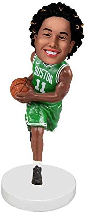 mydedor Benutzerdefinierte Header Personalisierte Puppe, Basketballspieler Header Benutzerdefinierte Header, Figuren Geschenk Handgemachte Skulptur Benutzerdefiniert, Grün