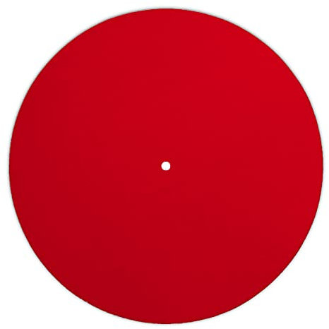 Next Ferry - Slipmat - rot - Plattenspieler Matte aus Filz - Slipmats für DJ's - Plattentellerauflage für alle Plattenspieler Turntables - gedruckt in Deutschland
