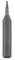 Broca de destornillador, 1 broca hexagonal de acero (5/32 pulgadas), vástago hexagonal de 4 mm, longitud de 28 mm, industria electrónica plateada (H3)
