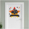 Finest Folia personalisierbarer Türaufkleber Wandtattoo Kinderzimmer für Tür Wand Mädchen Jungen Wandaufkleber mit Wunschname Wunschtext Türschild Aufkleber (06 Monster Truck)