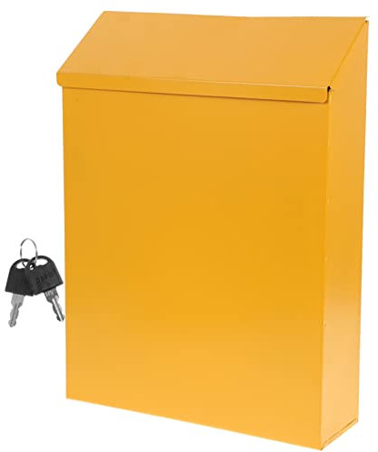 Alipis 1Pc Briefkasten Briefkasten Briefkasten Mit Schloss Wandhalterung Briefkasten Kummerkasten Mit Schloss Wandhaken Deko Metall Wand Briefkasten Wandverschluss Briefkasten Rustikaler