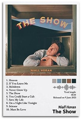 Niall Horan Albumposter für Schlafzimmer, Wände, Vintage-Album, Musik, Leinwand, Poster, künstlerische Malerei, Bilder, Albumcover, Poster, 30 x 45 cm, ungerahmt