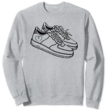 Menschliche Schuhe Künstlerisches Design Sweatshirt