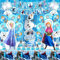 Geburtstagsdeko 5 Jahre, 52 Stück Geburtstagsparty Deko Set, Eiskönigin Geburtstagsdeko, Ballon, Folienballon, Tortendeko, Fahnen, Tischdecken, für Kindergeburtstage