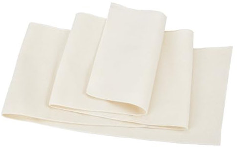 BENECREAT Rippbündchenstoff, 100x15 cm Stretch-Feinripp-Strickstoff, Beige Elastisches Strickmaterial Für Hosenbund, Nackenband, Manschetten, Jackenverlängerung, Bekleidungszubehör