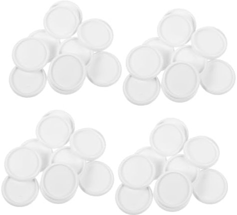 FOYTOKI 55stücke Teiliges Kunststoff Binder Discs Runde Binder Discs Für Notebooks Und Ordner Transparent Weiß Locker Blattbindescheiben Für Büro Schule Und Zuhause Stark Haltend Ohne Verr