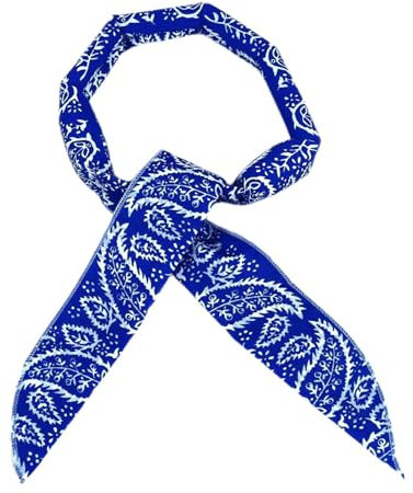 Kühlendes Halstuch für den Hals, kühlende Schals für den Sommer | sofortige Kühlung, Nackenwärmer, Krawatte um den Hals, bedrucktes Tuch für warmes Wetter, act, blau, Se référer au descriptif