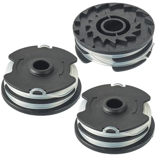 EPLZON Nylonfäden Ersatz Spule für LIDL Parkside Elektro und Akku Rasentrimmer PRT 550 A1, A3; PRTA 20-Li A1, B2, C3, Trimmerspulen Ersatz Spulen(3 Spulen)