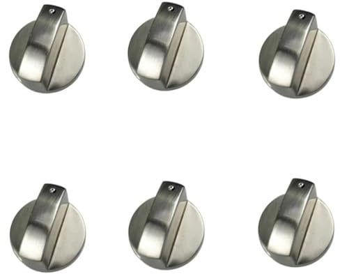 GYWHOOFT 6 pomos para placa de cocina, 6 mm, pomo para hornillo de gas, mandos universales de control de gas, para estufa de gas
