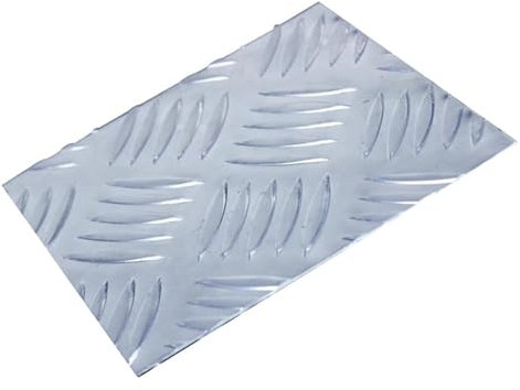 RSRSR Aluminium Tread PlateTread Sheet Plate Aluminium Chequer Aluminum Plate Treadplate Suitable for Ladder Treads, 3mm Thick,(300mm x 300mm)