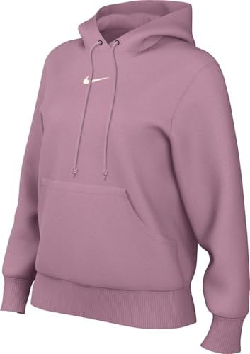 Nike Phnx Fleece Std Felpa con Cappuccio da Donna Elemental Pink/Sail XXL