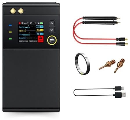 DEWIN Soldador por Puntos,SWM-10 Soldador por Puntos de Batería Soldador de Puntos para Pilas Soldador Puntos para Bricolaje,Herramienta de Soldadura con Batería