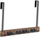 Milageto Mop Broom Holder Wood Broom Mop Hanger with Slots and Hooks Wall Mount Organizer for Warehouse Farmhouse Home Laundry Room