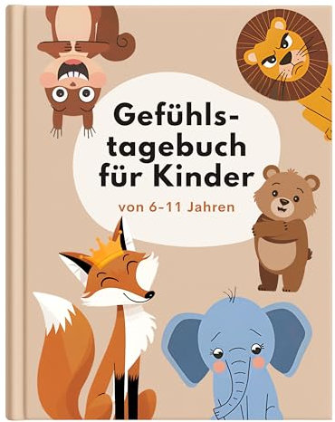 memoriecation Gefühlstagebuch Kinder 6-11 Jahre - Gefühle spielerisch verstehen und ausdrücken - Gefühle Buch Kinder, Tagebuch Kinder, Tagebuch Mädchen & Jungs