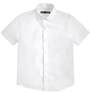 NEXT Jungen Oxford-Kurzarmhemden mit Baumwolle, 2er-Pack Weiß Numeric_110