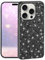 Yarxiawin para Funda iPhone 12 Pro MAX Silicona Glitter Case 360 Aesthetic Slim Colores, Carcasa Apple iPhone 12 Pro MAX Brillante Antigolpes Ultrafina Delgada Capa (Negro)