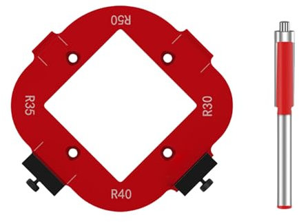 4 in 1 Bögen Winkel Positionierungsschablone Eckradius Router Schablone Eckradius Schablone Holzbearbeitung Positionierung