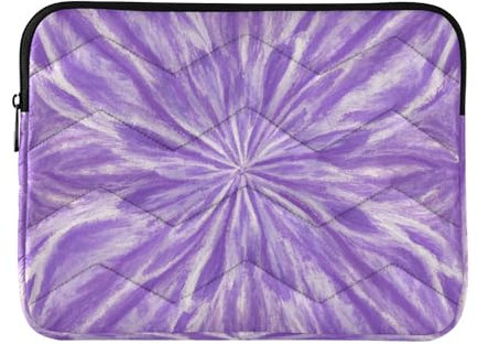 Custodia per computer portatile 13-14 pollici borsa per computer di classe viola sfumato Tie-dye borsa per laptop con cerniera per viaggi d'affari forro para