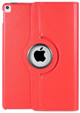 360° drehbare Hülle für iPad Pro 10.5 (2017) & iPad Air 3 (2019) - Modell A1701 A1709 A2152 A2123 A2153 - Auto Wake/Sleep Stand Cover (Rot)