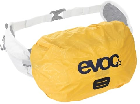 EVOC RAINCOVER Sleeve HIP Pack, leichte Regenhülle für Bauchtasche (wasserdichter Schutz, Schutzbeutel Hüfttasche mit reflektierendem Druck, Bauchtasche Regenhülle, für 3-7 l Hip Packs)