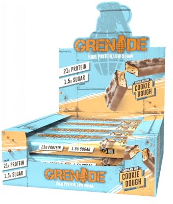 Grenade Hochproteinriegel - Chocolate Chip Cookie Dough, 12 x 60 g