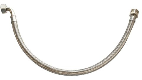 SOMATHERM FOR YOU - Conexión sanitaria codo flexible de tuerca giratoria femenina 20/27 (3/4) - 15/21 conector macho (1/2) - Longitud 50 cm - DN8