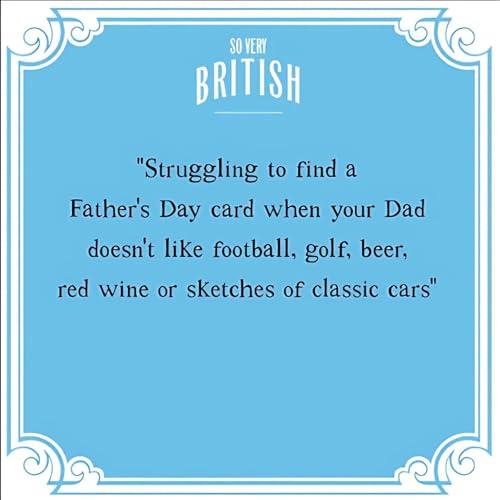 Very British Problems Funny Happy Father's Day Greeting Card Humour Cards