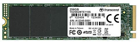 Transcend MTE110S - SSD M.2 PCIe Gen 3x4 NVMe 256GB - TS256GMTE110S