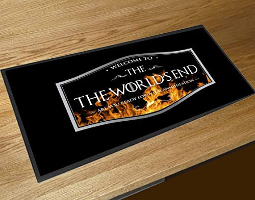 The Worlds End Bar Pub Mat Runner Counter-Matte