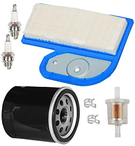 Carkio M137556 Luftfilter mit AM107423 Ölfilter Kraftstofffilter Zündkerze Tune Up Kit für John Deere LT180 LTR180 LX277 GT235 GT235E Rasentraktor Rasenmäher