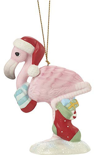 Precious Moments Flamingo-Ornament, Mehrfarbig