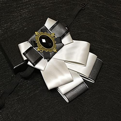 Noeud Papillon Bowknot Broche Camée Fleur Tissu Strass Broches Et Broches Vintage De Luxe Badge Cravate Broche pour Hommes