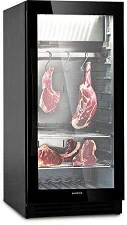 Klarstein Essiccatore Alimentare, Essiccatore per Carne, Abbattitore Domestico di Temperatura, Mini Frigo a Zona Singola, Frutta Verdura Carne Essiccata, Disidratatore Alimentare LED, 1-25°C, 233 L