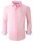 ALEX VANDO Chemise à manches longues pour homme, coupe droite, rose, M