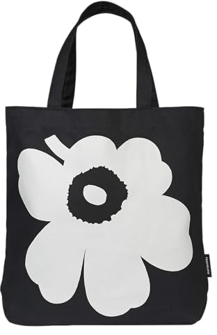 MARIMEKKO Torna Unikko Baumwoll-Tragetasche, Weiß