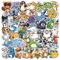100pcs Tier Aufkleber, Niedliche Aufkleber für Kinder Jungen Teens, Kleine Aufkleber Pack, Vsco Vinyl Wasserdicht Kawaii Bunte Stickers für Wasserflasche, Laptop, LKW, Skateboard, Gitarre