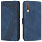 OKZone Kompatibel mit Samsung Galaxy A7 2018/A750 Hülle, Handyhülle Samsung A7 2018/A750, PU Leder Tasche Wallet Schutzhülle Flip Cover Klappbar Etui mit Magnet Kartenfach TPU Lederhülle (Blau)