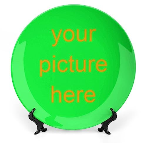 Piatti Decorativi In Ceramica Fotografica Personalizzati,Piatti Con Espositore,Piatto In Ceramica Personalizzato Con Foto / Immagine / Testo,Regali Commemorativi Per Coppia Amico Di Famiglia Comp