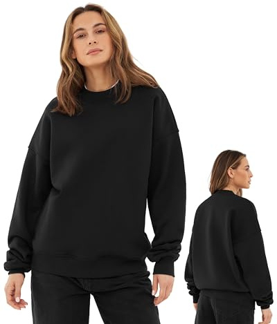 Johnny Urban Sweatshirt Damen & Herren Oversized - Carter - Heavy Basic Pullover - Crewneck in Oversize Fit - Enganliegender Kragen - Unisex - Schwerer Stoff