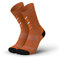 INCYLENCE Merino Winter Laufsocken mit gezielter Kompression, Damen und Herren, 1 Paar, Orange, Gr. 35-38