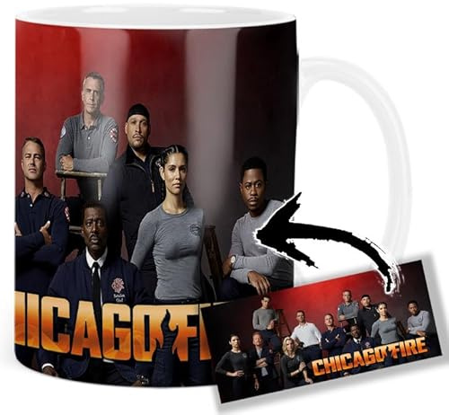 Chicago Fire Taylor Kinney Jesse Spencer Kara Killmer Tasse Keramikbecher Mug