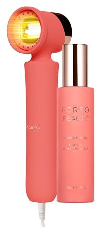 FOREO PEACH 2 IPL Geräte Haarentfernung + PEACH Kühlendes Prep-Gel mit Hyaluronsäure - Alternative zur Laser für Körper & Gesicht - Haarentferner mit Kühlung für Frauen & Männer
